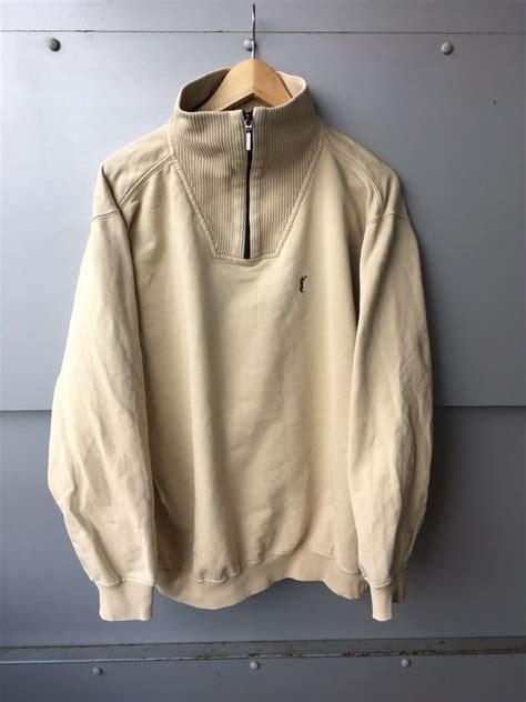 ysl quarter zip fleece|YSL knitted hoodie.